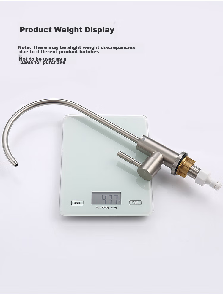 Larsd Direct Drinking Water Faucet, Kitchen Pure Water Purifier Tap, 4-Point Single Cold 304 Stainless Steel Faucet LD803 12