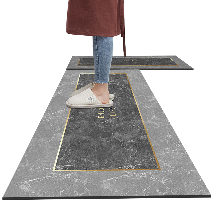 Nanfangshenghuo Kitchen Floor Mat, Waterproof And Oil-Resistant, Washable, Absorbent, Non-Slip, Dirt-Resistant, No-Wash Mat, Customizable, 50*80cm