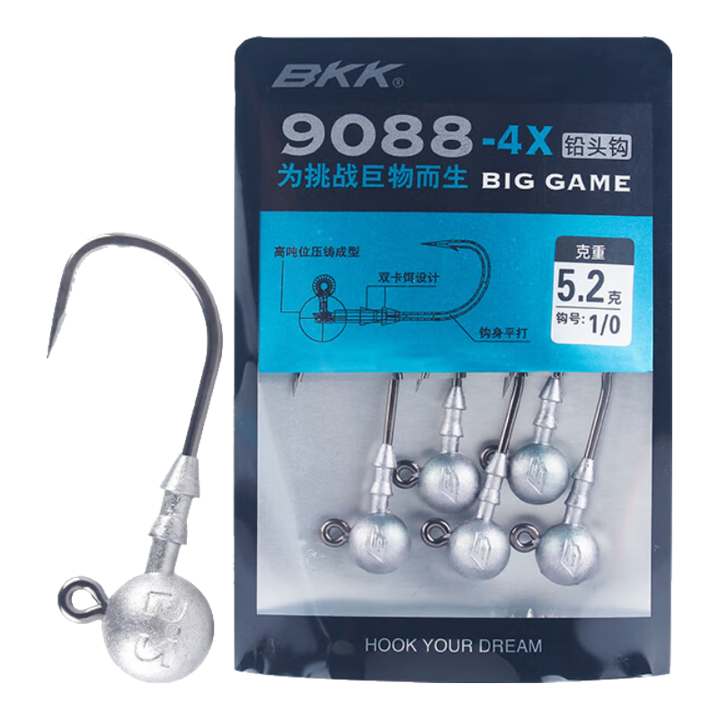 BKK Lure Lead Jig Head Reinforced Version for Light Sea Lure Fishing for Mandarin Fish And Bass 9088