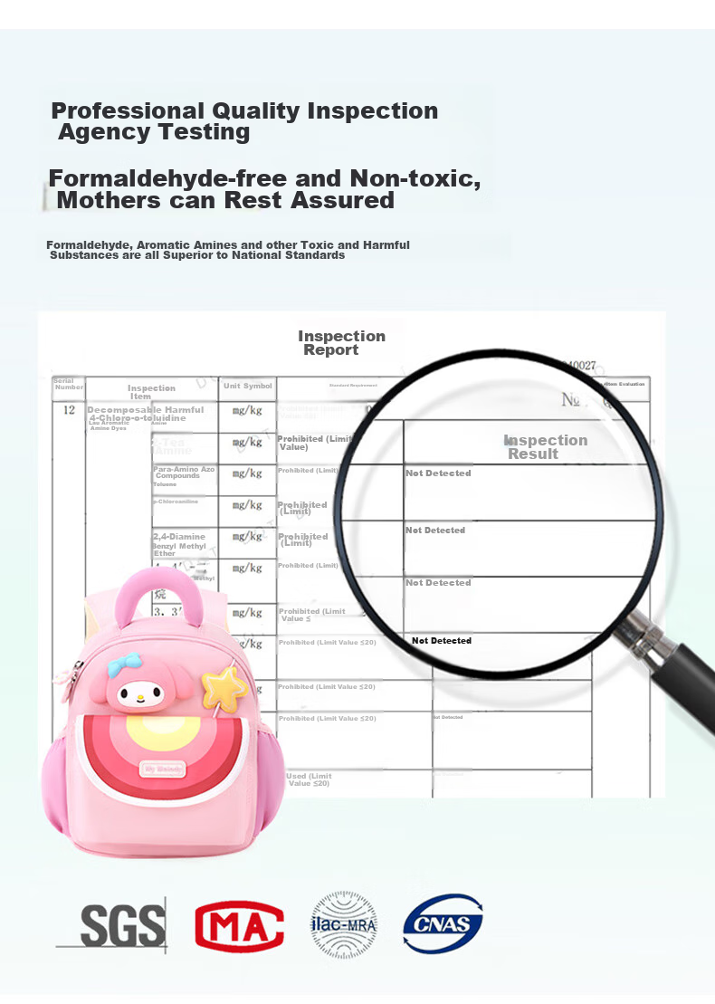 Hello Kitty Kindergarten Backpack for Girls, Preschool And Elementary School Students, Baby Outdoor Small Bag, Children's Backpack Gift T0109 Kuromi 7