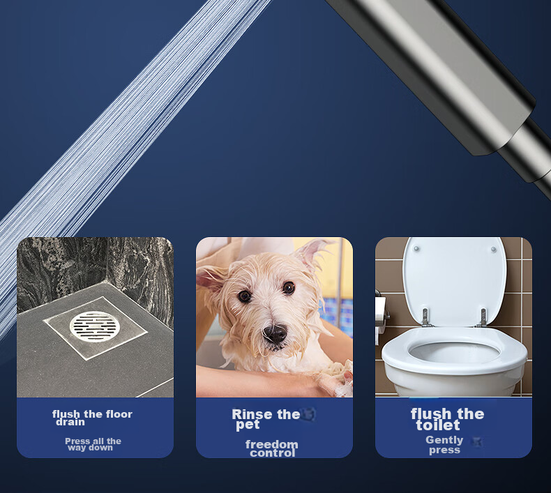 MEJUE Intelligent Shower Head Set, Shower Head Bathroom Spray Nozzle, Pressurized Shower System Z-05105 30