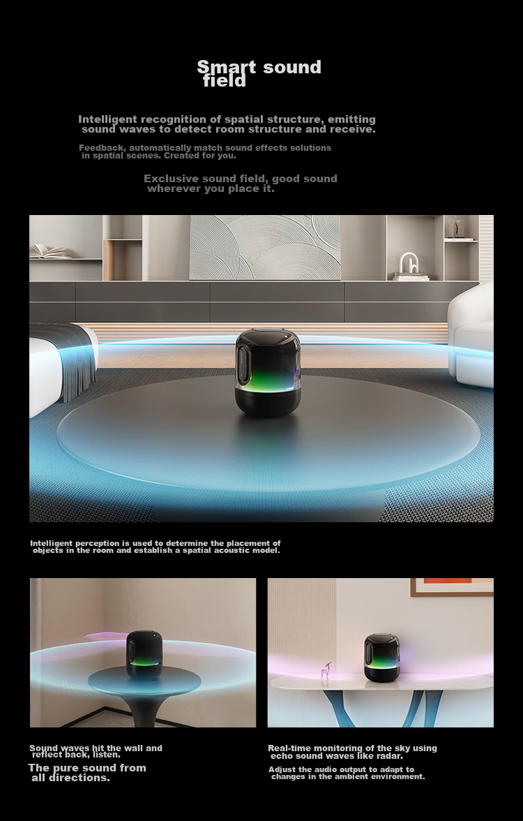 HUAWEI Sound X4, Yue Dong Bai, Bluetooth Speaker, Home Desktop Computer Speaker, Wireless Stereo, Smart Speaker Gift, High-Fidelity 6