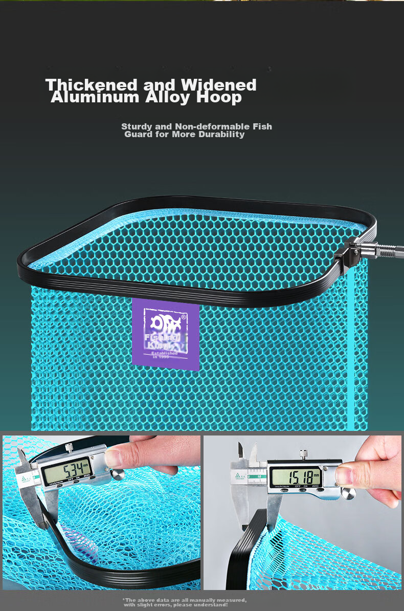 Diaoyuwang Square Fish Keeper, Thickened Coated Quick-Drying Anti-Snag Fishing Net Bag, Stream Fishing Gear, 30*2.0 Meters 5