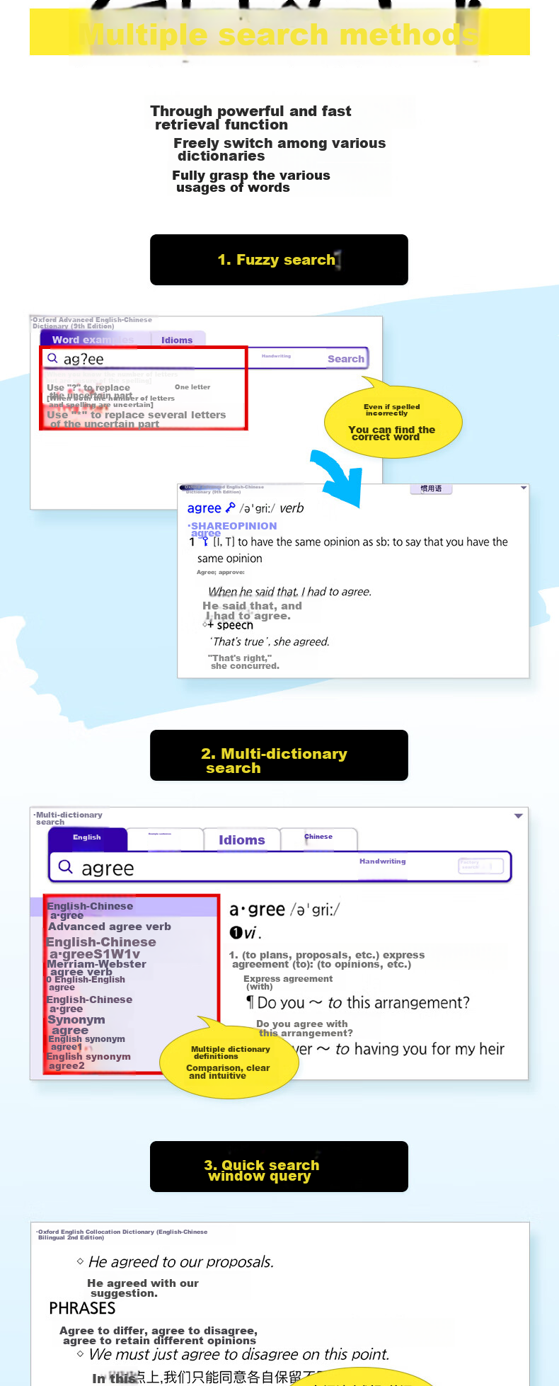 CASIO Electronic Dictionary E-S100BK 2024 New Textbook English-Chinese Oxford English Electronic Dictionary for Middle And High School Entrance Exam Vocabulary Expansion Learning Machine Graphite Black 3
