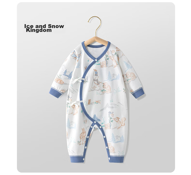 Beitaisi Baby Clothes, All-Season Onesie, Long-Sleeve, Pure Cotton, Soft, Newborn Infant Belly Protection, Anti-Cold, Baby Romper, Crawling Suit 23