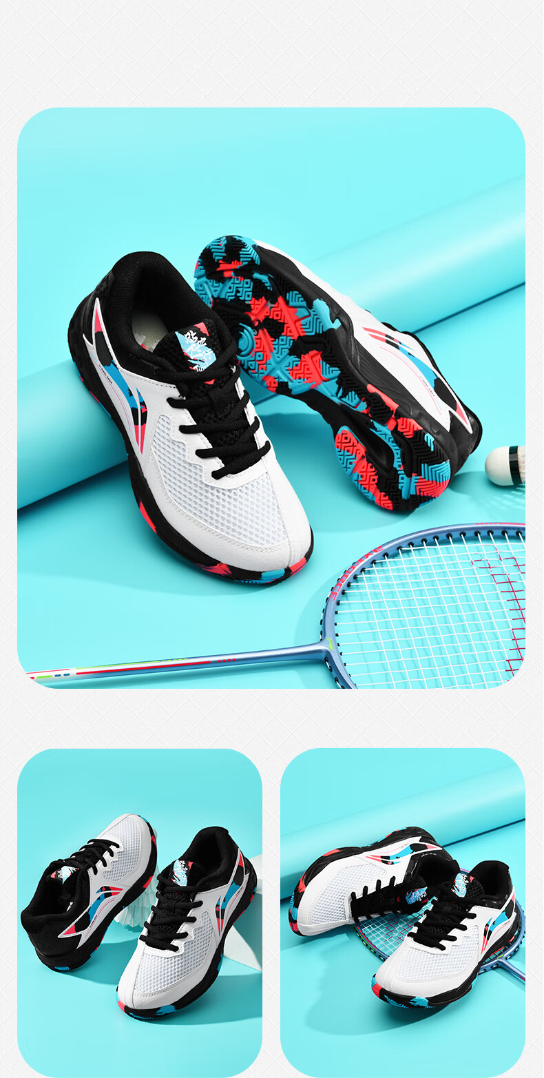Li-Ning Badminton Shoes, Didi Feixing 3 Junior, Boys And Girls Training Shoes, Wear-Resistant Sports Shoes 9