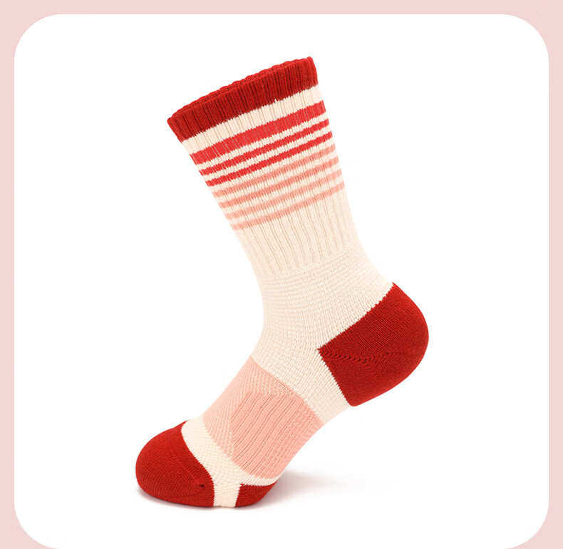 TFO Competition-Grade Outdoor Socks, Comfortable And Durable Sports Running Socks, Hiking And Mountaineering Socks 2202395, Women's Red 14