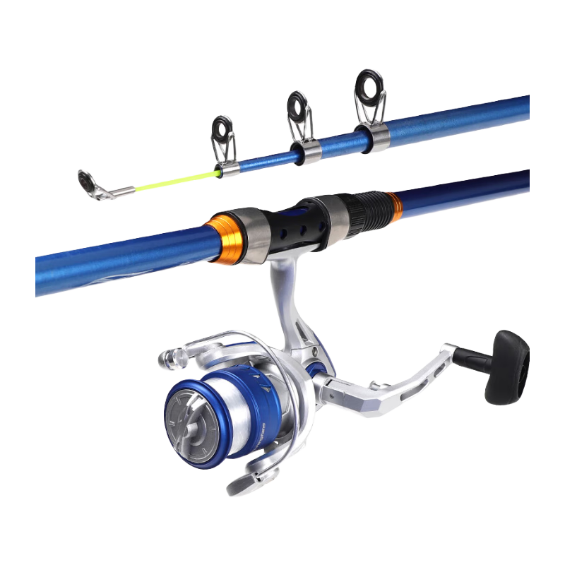 Taigek Tiger Wind Sea Fishing Rod Set Long Cast Surf Rod Reel 2.4m Beginner Complete Fishing Rod Kit Random Delivery