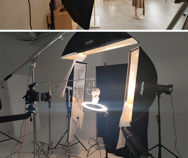 Godox 35x160CM Rectangular Softbox Double-layer Diffuser Bowens Mount Studio Flash Lighting Accessory Detachable Softbox [Official Standard] 1