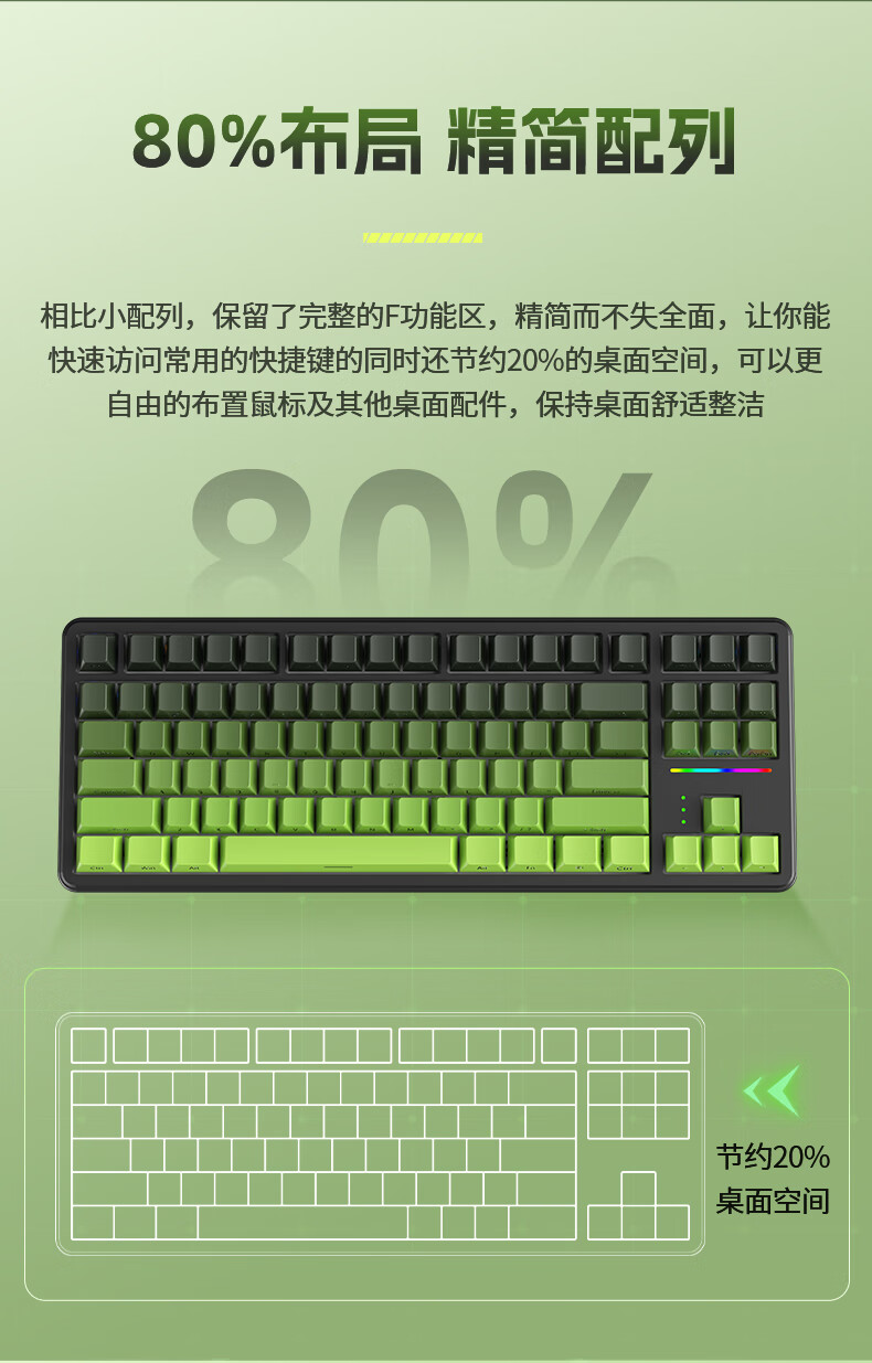 Langtu T88 Mechanical Keyboard Wired Wireless Bluetooth Tri-mode 88-Key Silent Keyboard Gaming E-sports Computer Office Keyboard 10000mAh Blackberry Strawberry Milkshake Switch 13