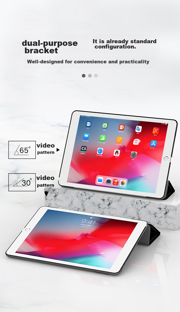 BIAZE Compatible with Apple IPad 9.7-Inch Protective Case for 2018/2017 Models, Smart Sleep/Wake Function, Shockproof Cover PB13-Lavender 4