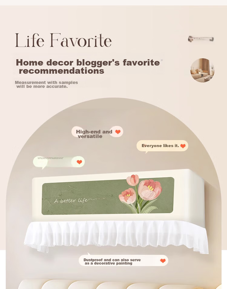 Jiashigao Air Conditioner Wind Deflector Shield, Anti-Direct Blowing, No Need to Remove When Operating, Universal Windshield for Wall-Mounted Air Conditioners, Full Coverage Cabinet 4