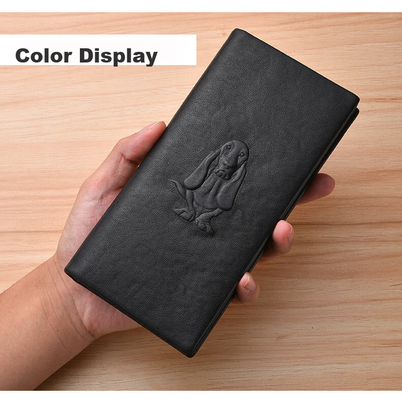 Hush Puppies Wallet, Men's Top-Grain Leather Genuine Short Casual Simple Wallet, Gift Box Set, Birthday Gift for Boyfriend 6