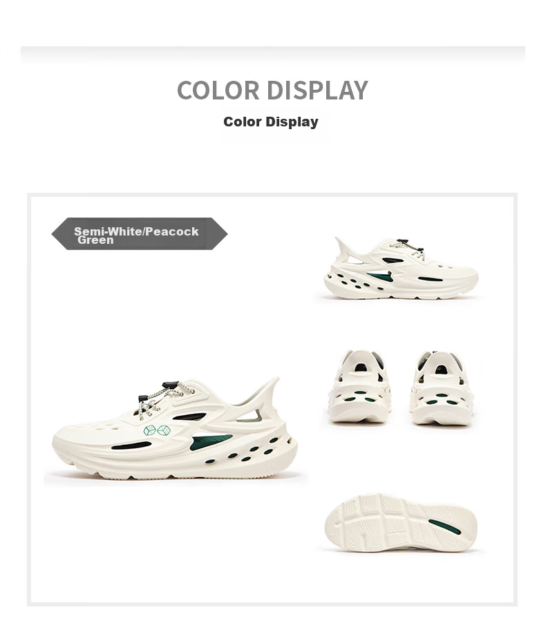 361° Men's Sports Slippers, BIG3 Perforated Shoes, Indoor And Outdoor Beach Sandals for Men, 672426717-8, Size 40 39