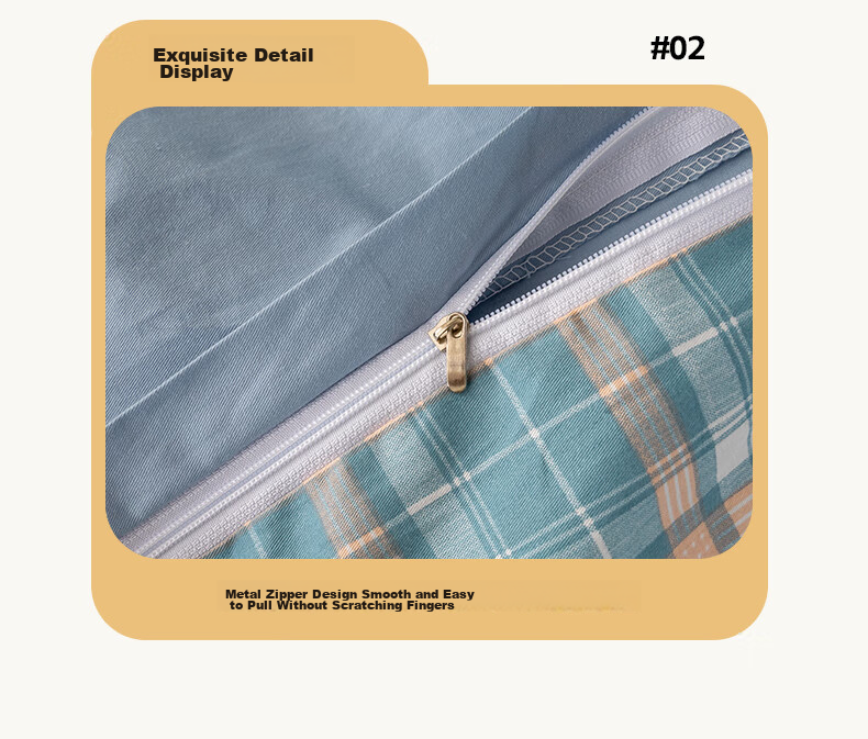 Wuyinliangpin 100% Pure Cotton Embroidered Bedding Set, All-Cotton Bedsheet Four-Piece Set, 200*230cm, Distant Mountain Blue 15