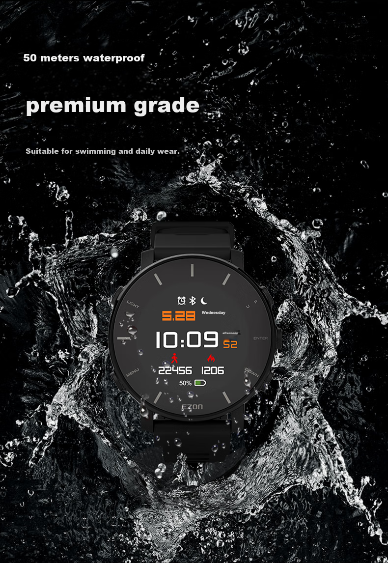 EZON Outdoor Running Watch, Dynamic Heart Rate Monitor, Speedometer, Professional Marathon Sports Watch T935 12
