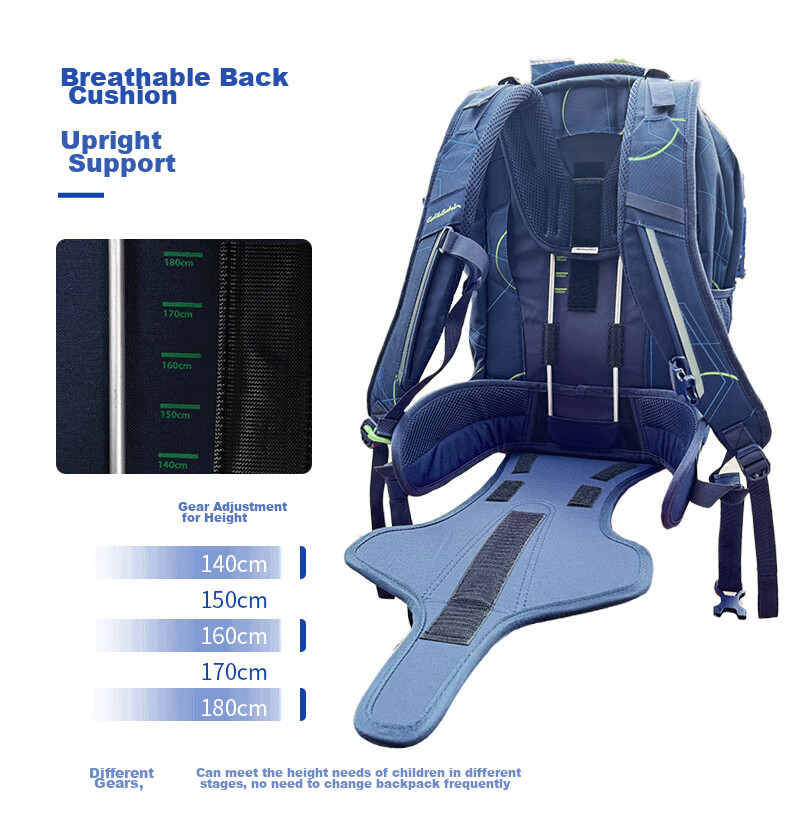 Got Ya Satch Middle School, High School And Elementary School Students' Backpack for Boys And Girls, Lightweight Spine-Protecting Large Capacity Backpack 35L 9