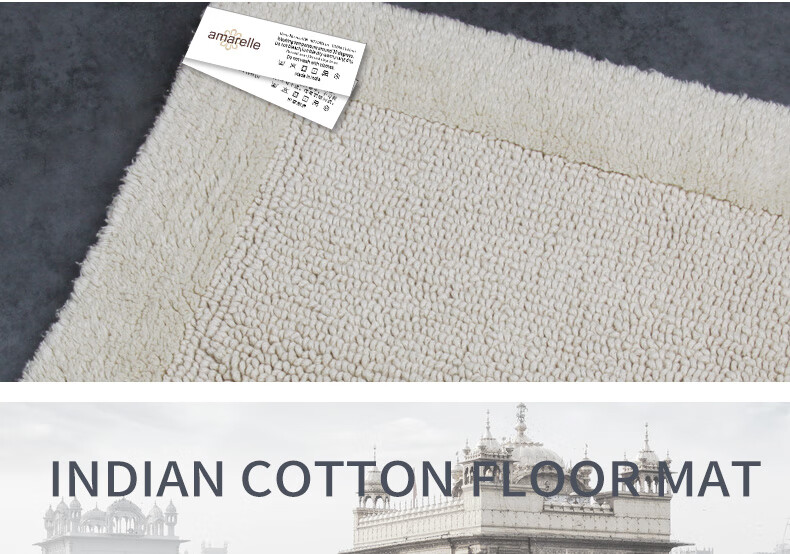Amarelle Bathroom Mat, Dirt-Resistant Non-Slip Floor Mat, Light Camel Color (50*80cm) 15