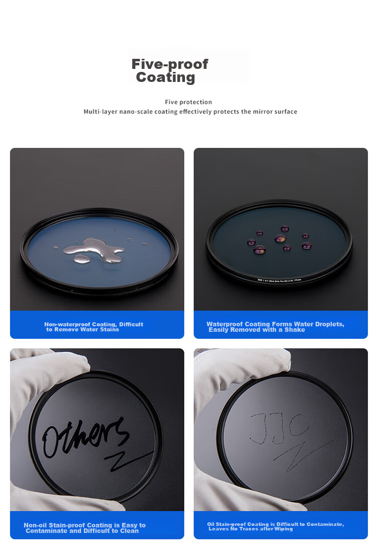 JJC S+CPL Polarizing Filter 40.5mm, Suitable for Sony 16-50, 28-60, ZV-E10L, ZVE-10M2, ZVE-10 Second Generation, A7C2, A6400 Cameras 13