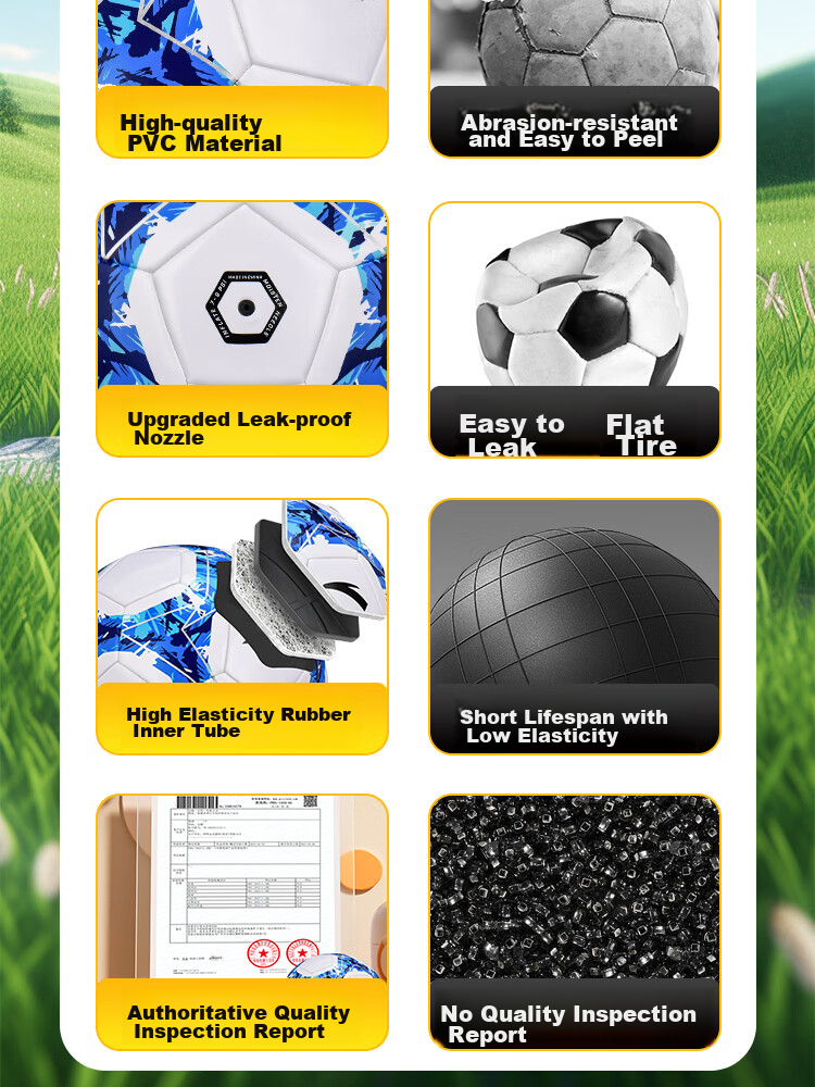 ANTA Soccer Ball Size 5 for Adults, Middle School And Elementary Students, Standard Size 5 for High School Entrance Exams And Training, Durable Youth Soccer Ball 5