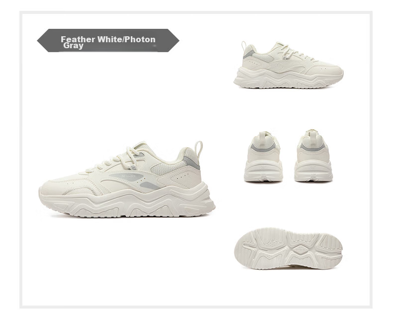 361° Women's Sports Shoes, Spring And Summer Mesh Thick-Soled Heightening Casual Commuter Dad Running Shoes for Women, 682426763F-1 80