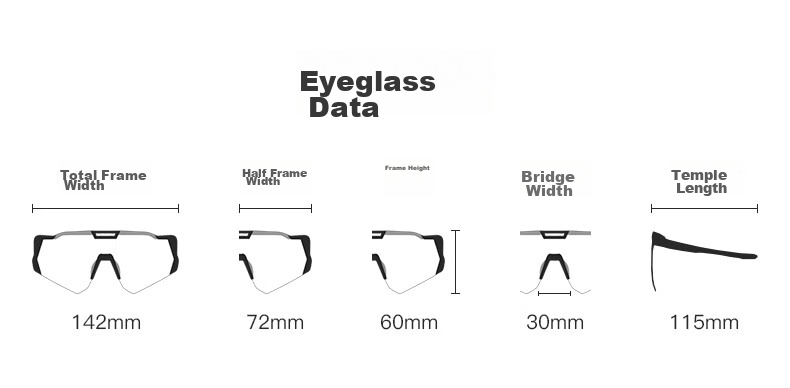 Lameda Anti-Fog Photochromic Cycling Glasses, Professional Bicycle Goggles, Windproof Road Bike Mountain Bike Protective Eyewear, Clove Purple 24