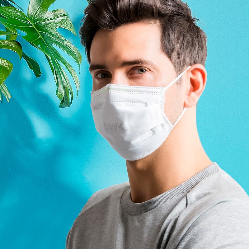 Baoweikang 3003 Disposable Gauze Mask, Anti-Abrasion, for Construction Dust, Painting, Breathable Cotton White Mask, Individually Packaged