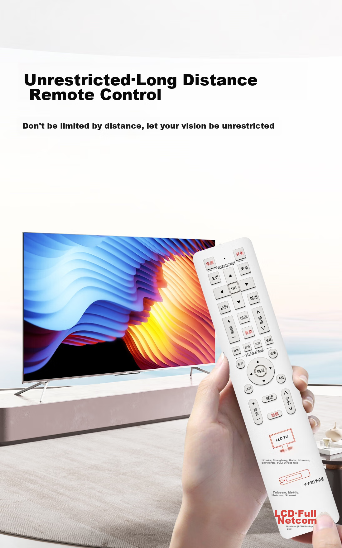 Beishi Universal TV Remote Control, Smart LCD TV Remote Compatible with Hisense, TCL, Sharp, Changhong, Konka, Hisense, Skyworth, Leishi, Mobile, Unicom, Telecom And Other Brands 6