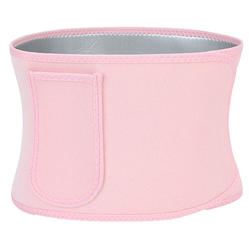Chidong Sweat-Inducing Waist Trainer Belt for Men And Women, Fitness Workout Running Deep Squat Fat Burning Abdominal Shaping Slimming Waist Support Belt, Pink One Size Fits All
