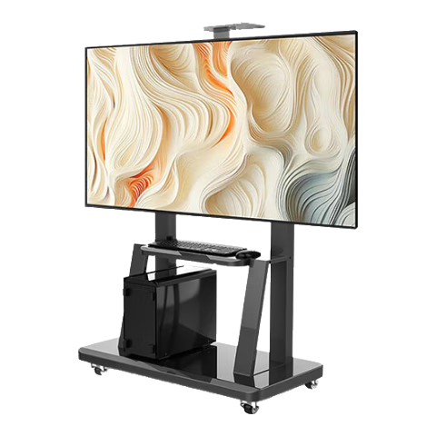 Enlipu TV Mobile Stand, 40-86 Inch Floor-Standing TV Bracket, Mobile TV Cart, Suitable for Video Conferencing All-In Machine, TV Mount