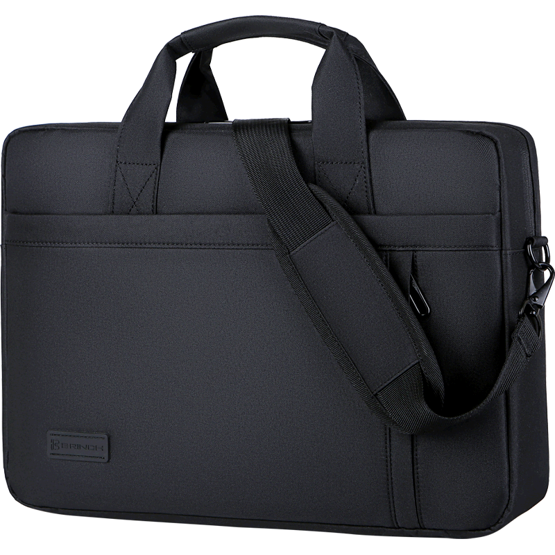 BRINCH Laptop Bag with Handle, 15.6-Inch Shockproof And Water-Resistant Business Shoulder Bag for Office Use