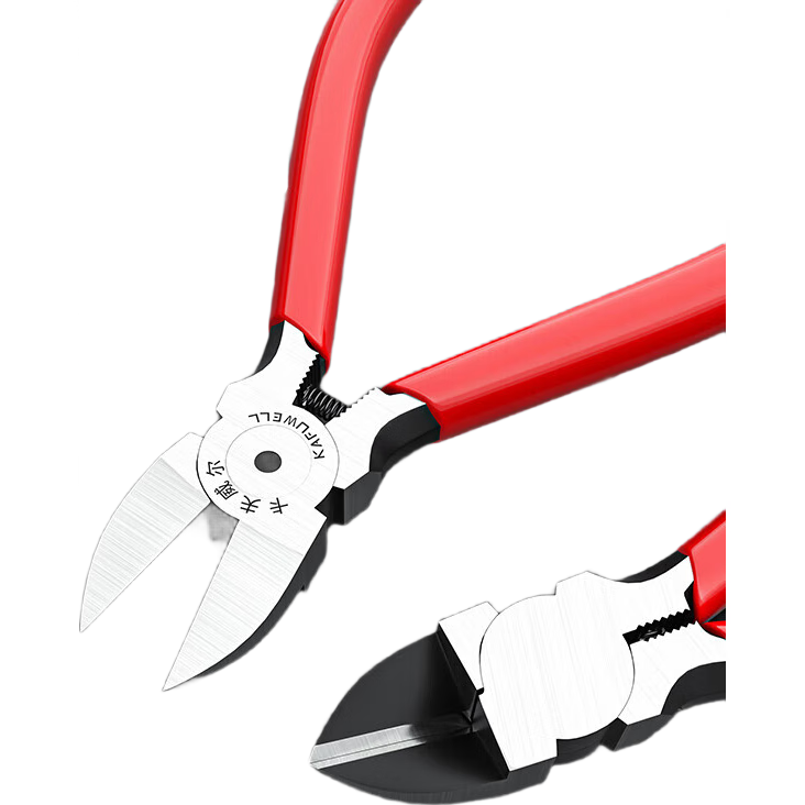 Kafuweier 6-Inch Thick Diagonal Cutting Pliers, Industrial Side Cutters, Electronic Wire Cutters, Diagonal Pliers, PC4104Q