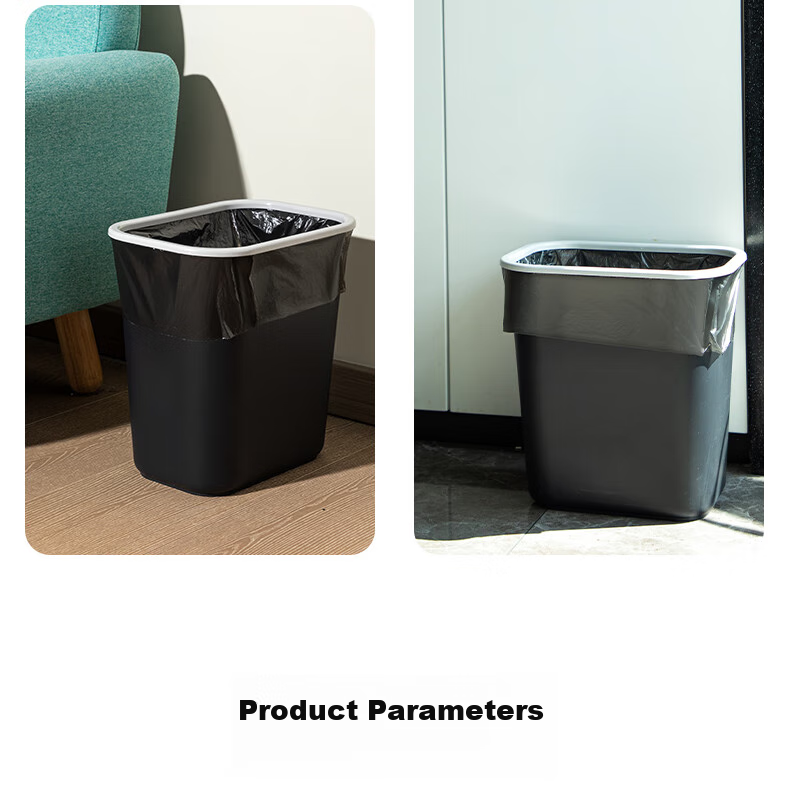Deli 5 Rolls (150 Pieces), Garbage Bags 45*55cm, Waste Sorting, Office Supplies, Black 33070 13