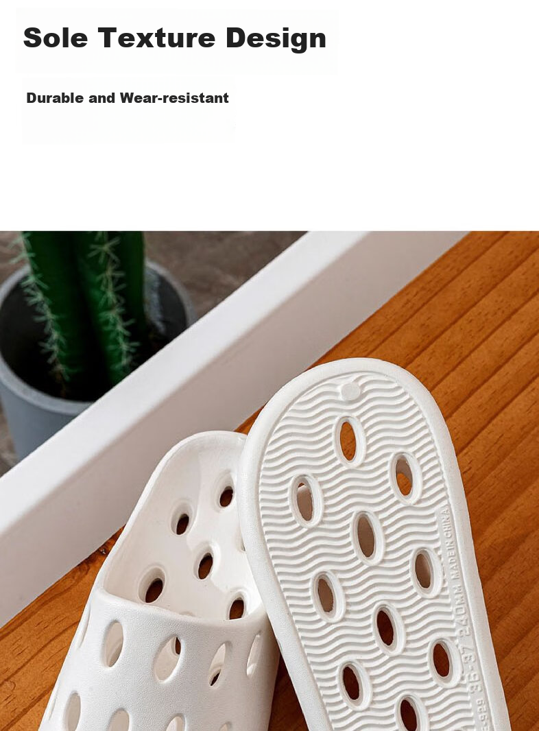 Huameijianbu Indoor And Outdoor Quick-Drying Draining Slippers, Thick-Soled Squishy Feel Non-Slip Sandals HM929 Yellow 40-41 8