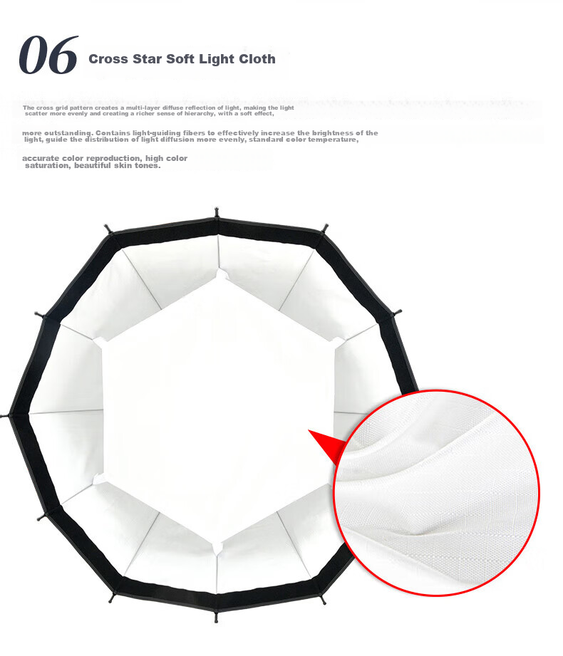 JINBEI Φ65/85/105CM Deep Throw Softbox, Softbox Accessory, Photography Light, LED Continuous Light, Flashlight, Studio Equipment, Φ85CM Deep Throw Softbox 11