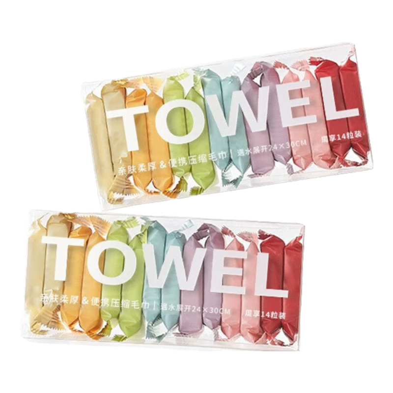 Lehuolvxing Compressed Towel, Disposable Face Towel, Small Pack Face Towel, Cotton Portable Travel Accessory, Essential Item for Business Trips And Outings