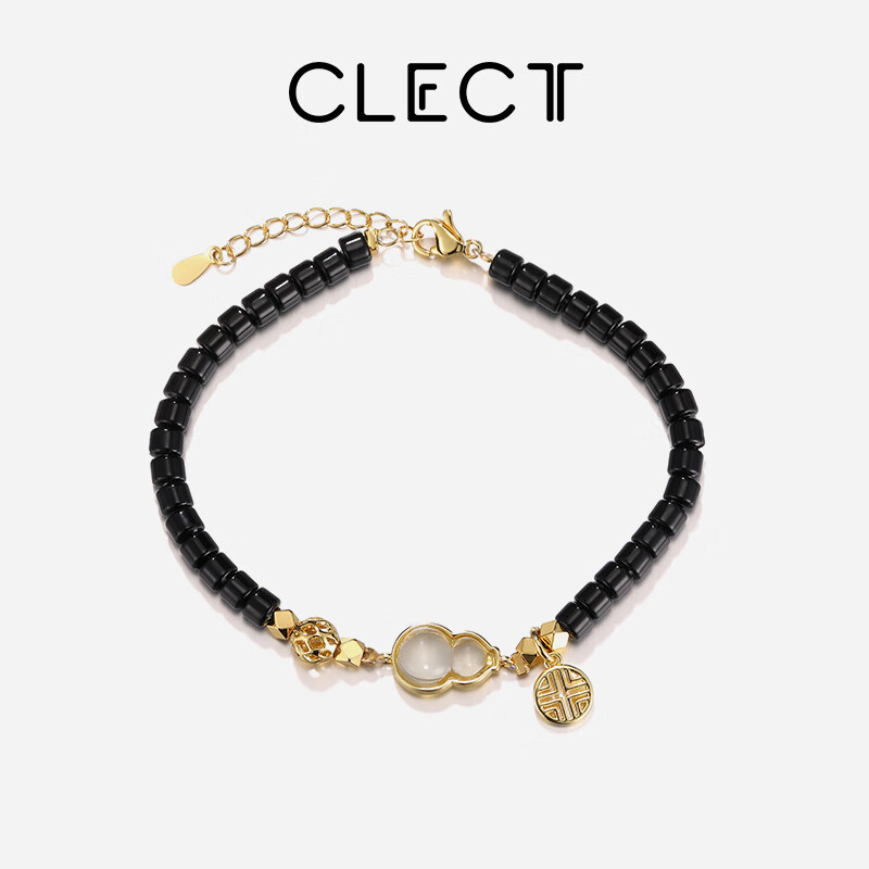 Clect Gufeng Hulusi Bracelet for Women, Luxury Niche Hand Jewelry, National Trend Fashion Accessory, Unique Birthday Gift for Girlfriend