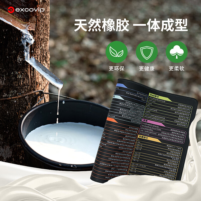 EXCO LINUX Shortcut Mouse Pad Large Desk Mat Command Programmers Laptop Office Software Mouse Pad Shortcut Lock Edge Gaming Keyboard Mat 0254 7