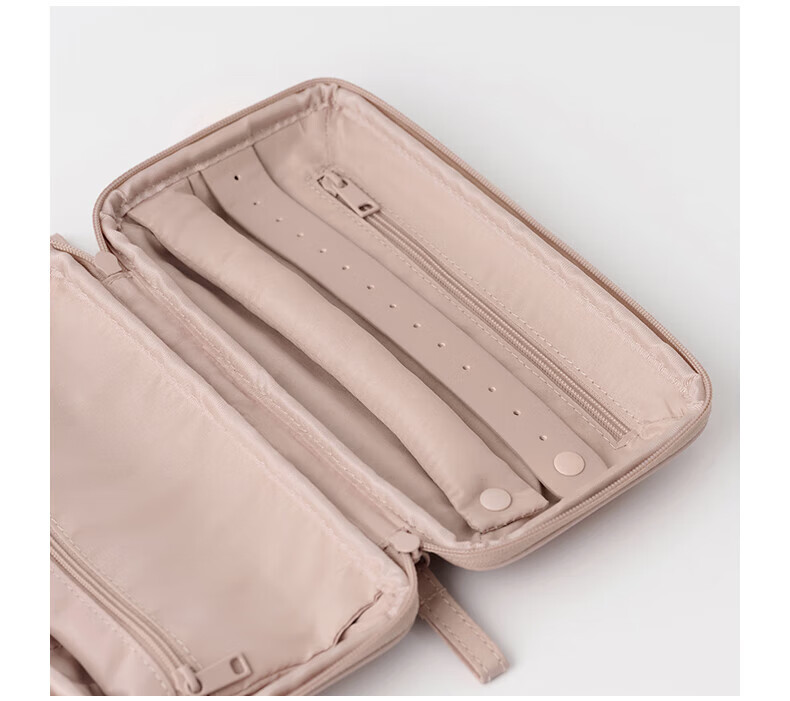 MUJI Polyester Jewelry Bag, M Pink Rice Color 18