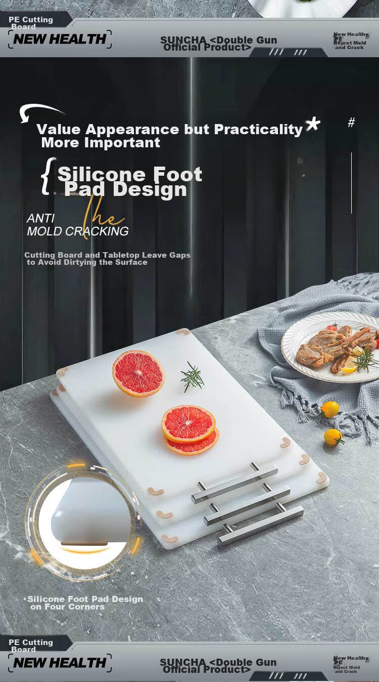Suncha Suncha Resin Cutting Board, Antibacterial Chopping Block, Household Anti-Mold Double-Sided Raw And Cooked Separation Cutting Board, 40*28*1.3cm 8