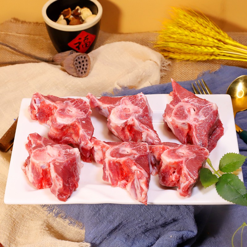 滩洋鲜生宁夏滩羊肉原切羊蝎子净重2斤生鲜冷冻羊肉火锅食材 散养滩羊