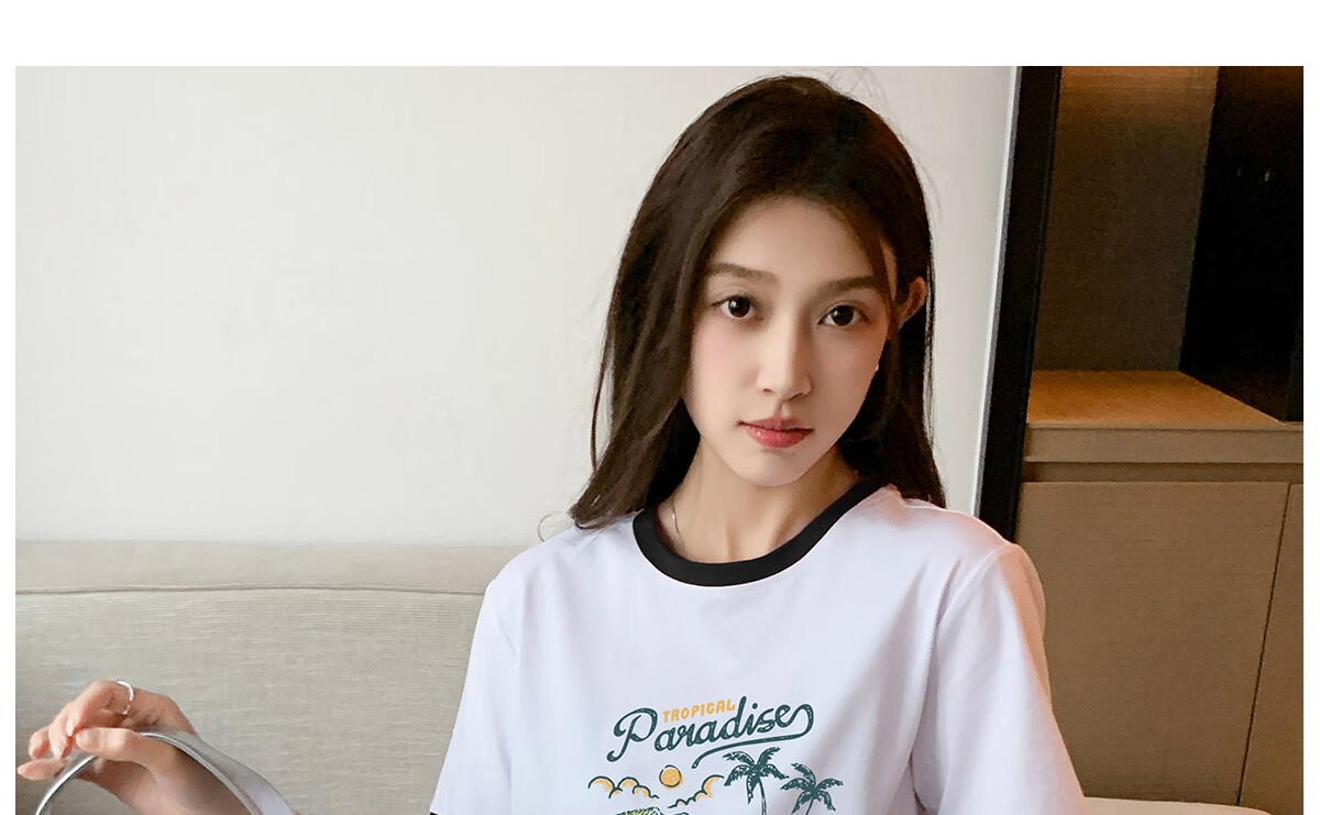 Halo Queen Long-Sleeve T-Shirt for Women, Spring And Autumn Round Neck Shell Cute Casual Versatile Base Shirt Top New Product H143T2020 62