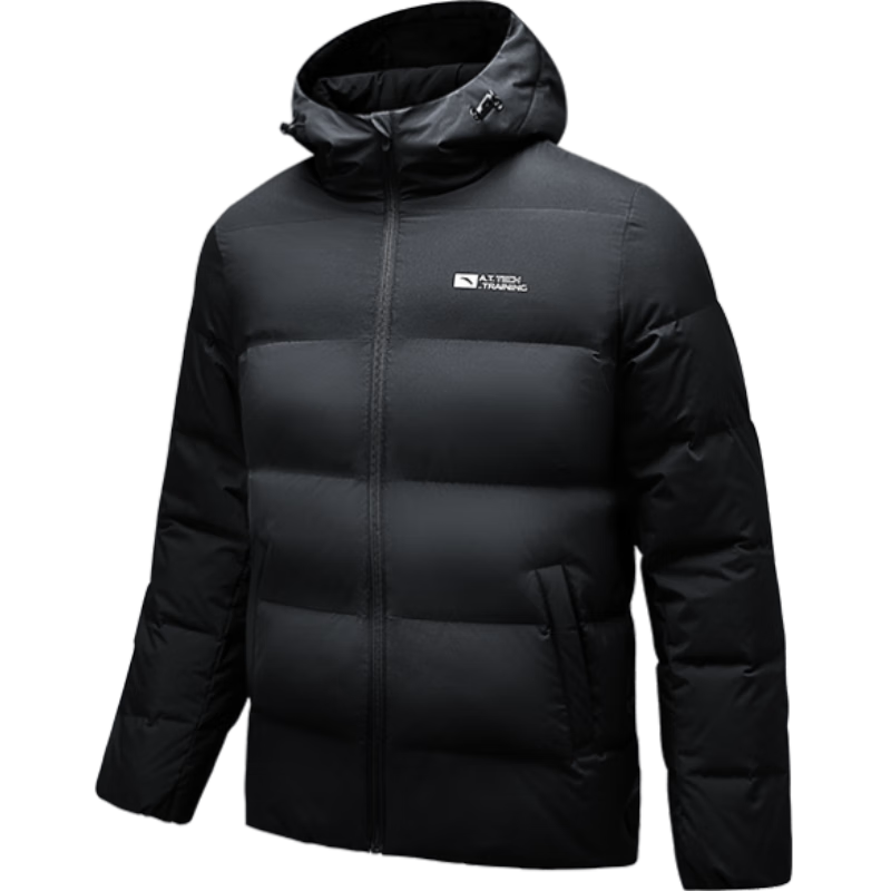 ANTA Bread Down Jacket | Short Hooded Down Coat Men Winter New Duck Down Warm Puffer Water-Repellent Jacket