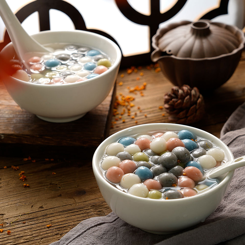 缸鸭狗 1926 五彩小圆子 桂花酒酿糯米圆子435g约230个 宁波汤圆  甜品 元宵