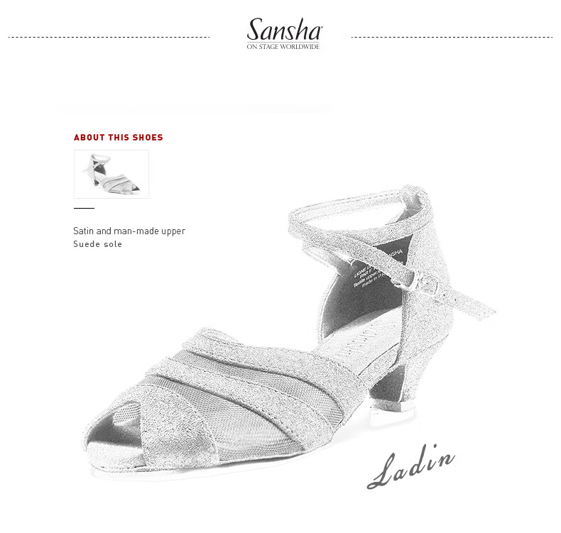 Sansha Latin Dance Shoes for Women, Low Heel National Standard Dance Ballroom Dance Soft Sole Dance Shoes for Practice And Competition, Professional, Black, Size 40 3