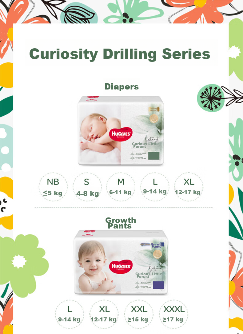 Huggies Premium Forest Series Diapers, M Size, 50 Pieces, Medium-Sized Baby Diapers 15