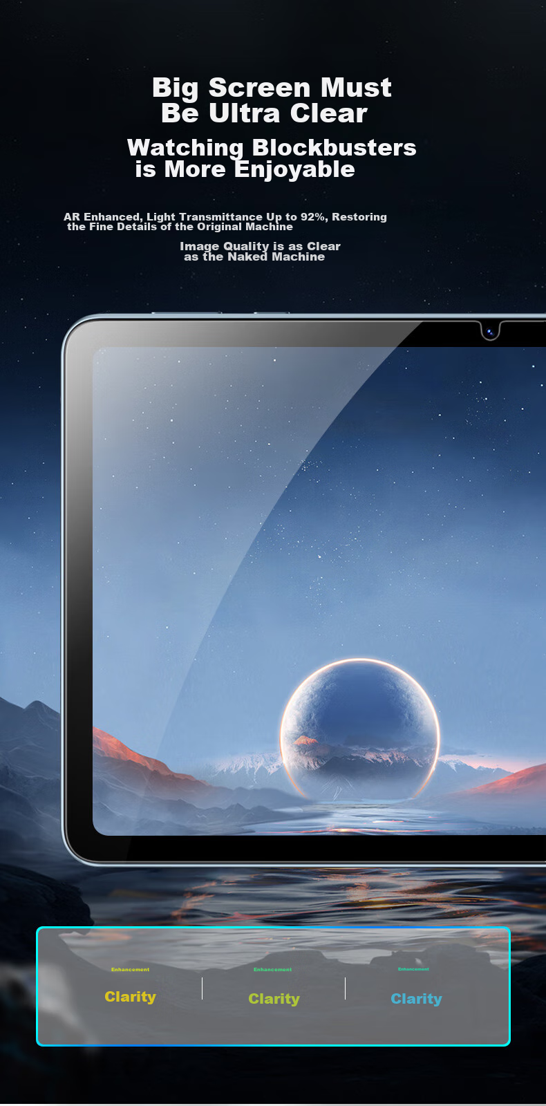 CangHua Tempered Glass Screen Protector for Huawei MatePad SE 10.4-Inch 2023 Model, Full Coverage Protective Film for Tablet, Shatterproof, Anti-Fingerprint, HD Clear Protective Film 12