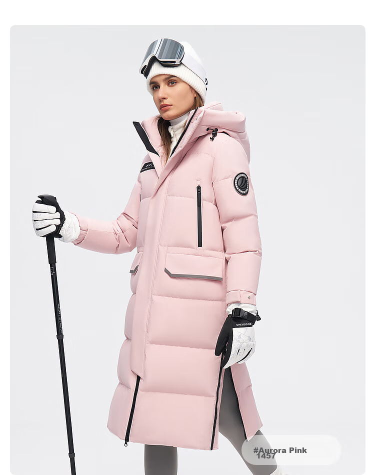 BOSIDENG [Guan Aideng Style] Extreme Cold Goose down Jacket for Men And Women, Couples Matching Long Hooded Warm Coat 46