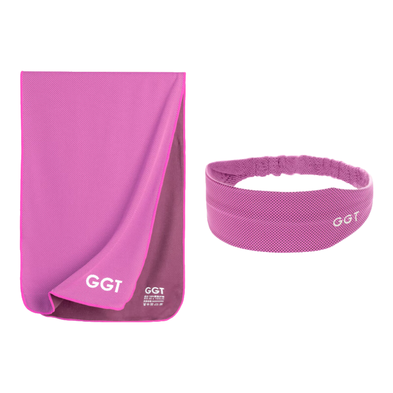 GGT Japanese Cooling Sports Towel, Fitness Quick-Dry Cool Towel, Ice-Cool Military Training Wrist Sweat-Absorbing Headband, Sweat-Stopping Hair Tie, Hair Band