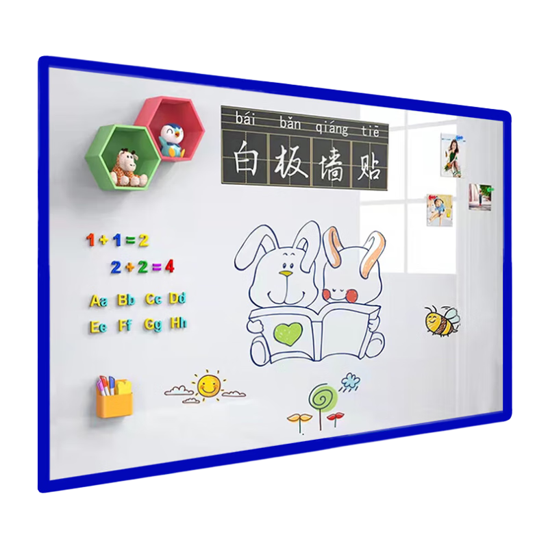Flybook 60*90cm Soft Whiteboard Wall Sticker, Removable without Damaging Walls, Magnetic Mini Whiteboard, Office Writing Board, Hanging Magnetic Blackboard, Erasable Home Children's Drawing Board, Doodle Wallpaper